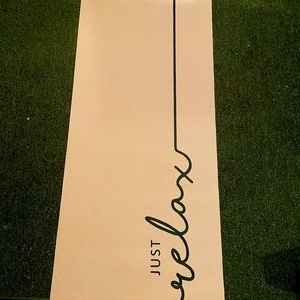 Blush Pink “Just Relax” Yoga Matt